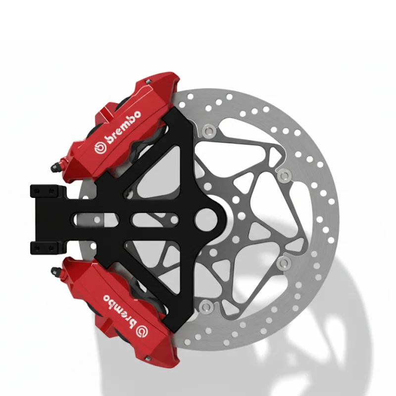 Support de frein arrière pour double étrier radial 100 mm HD Sportster - Image 2