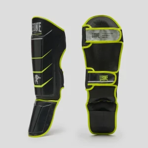 Caneleiras Leone Revo Fluo PT160F com protetor de pés