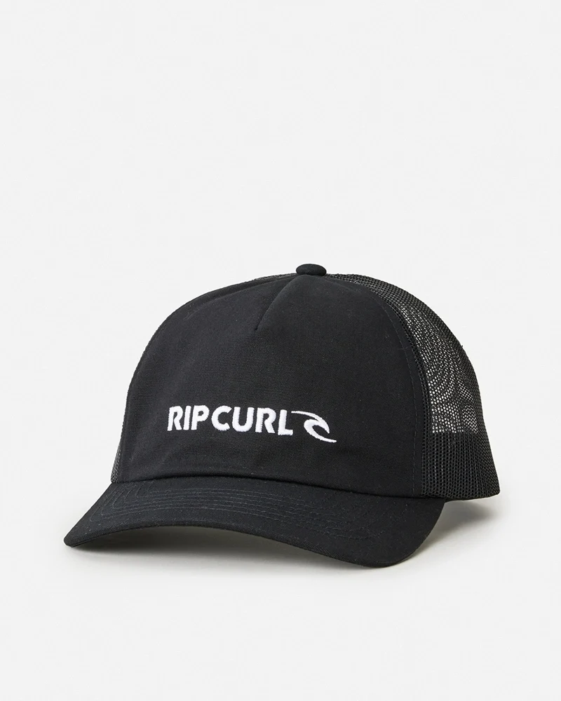 Bone Rip Curl Brand Icon Trucker Black - Importado - Image 3