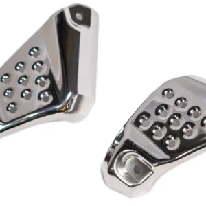 Caches latéraux inox poli pour Triumph Scrambler 400X