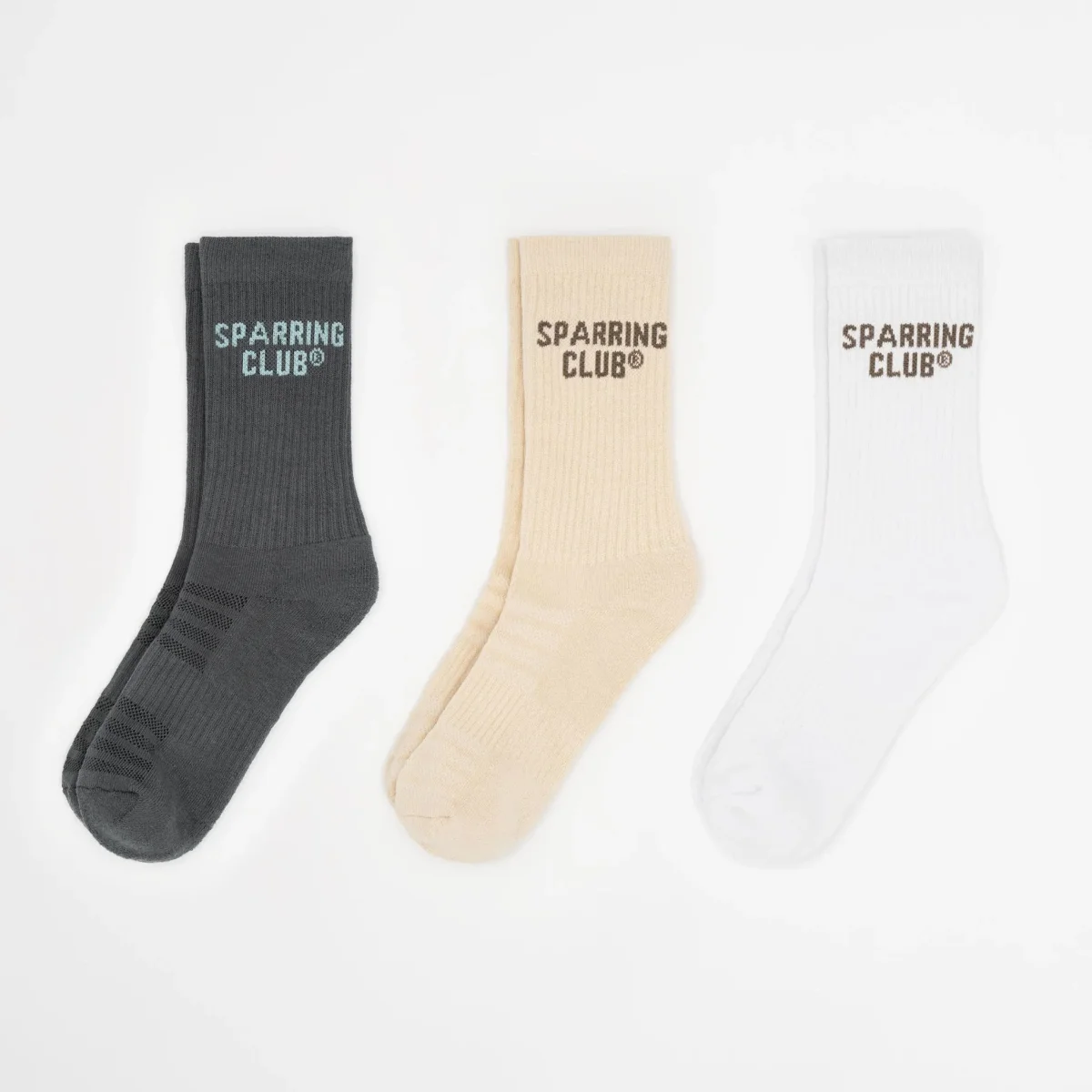 Meias Boxraw Crew Sparring Club (3 pares) Multicolor