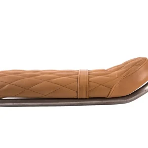 Selle en Cuir Camel type 2 relevée Diamant  avec boucle