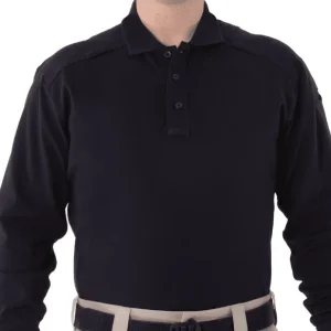 POLO DE MANGA COMPRIDA EM ALGODÃO