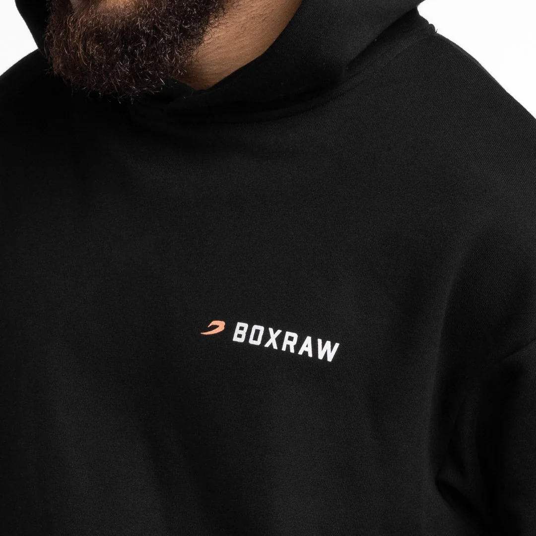 Camisola Boxraw We Don't Play Boxing oversize com capuz Preto - Image 8