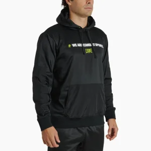 Camisola Leone Logo Wacs com capuz ABX127 Preto
