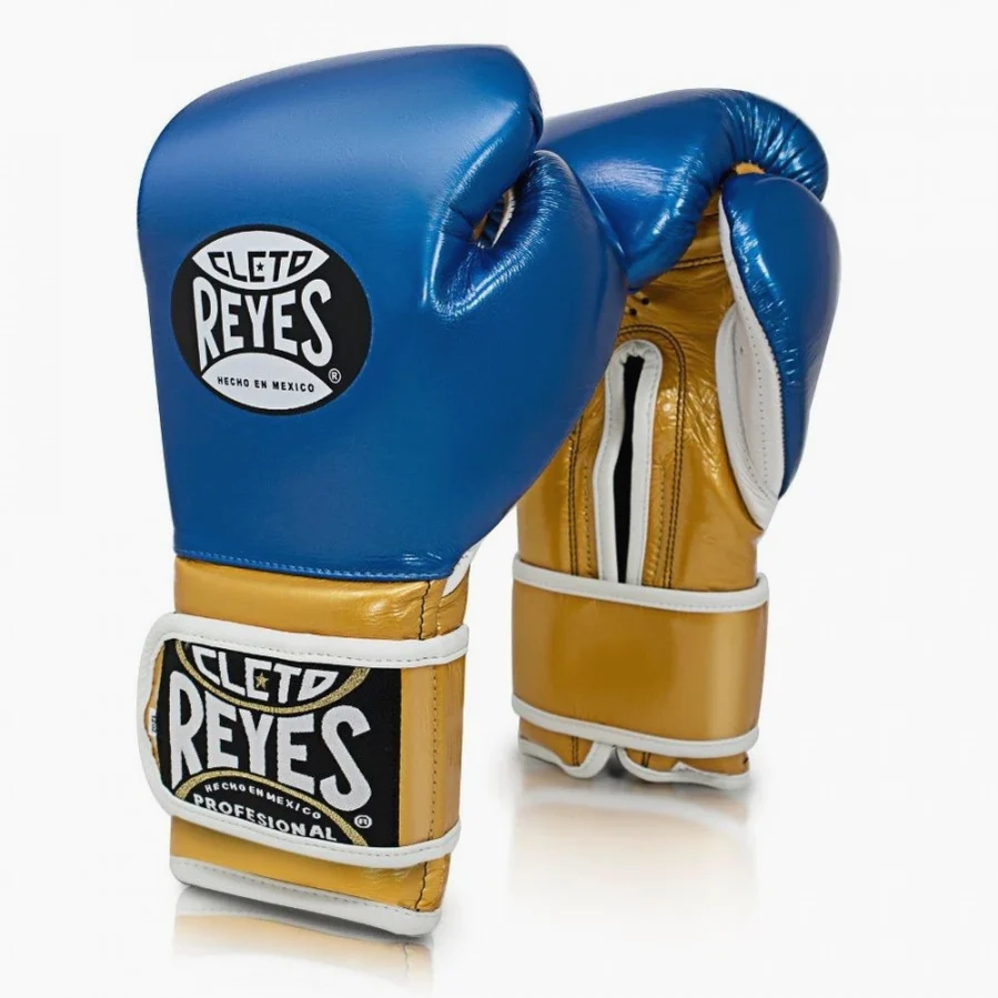 Luvas de Boxe Cleto Reyes Sparring CE6 Azul Safira Ouro - Image 2