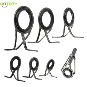 Kit de Reparação de Anéis de Topo para Canas de Pesca 7 Tamanhos
