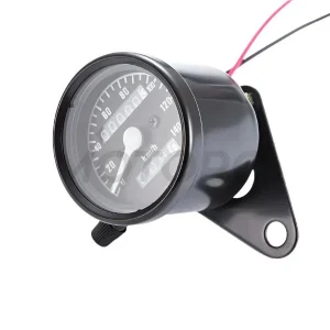 Compteur Moto Vintage Simple Noir