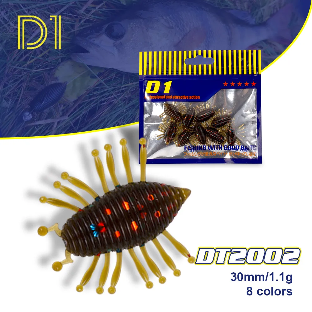Amostra de Vinil D1 Magic Woodlouse Flutuante 30mm 1,1g