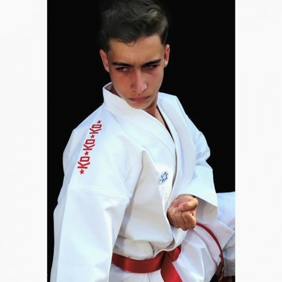 Fato karate Kata Ko Elegant SET Vermelho e Azul - Image 3