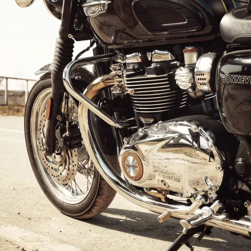 Ligne d'échappement old school Triumph T100 T120 - Image 5