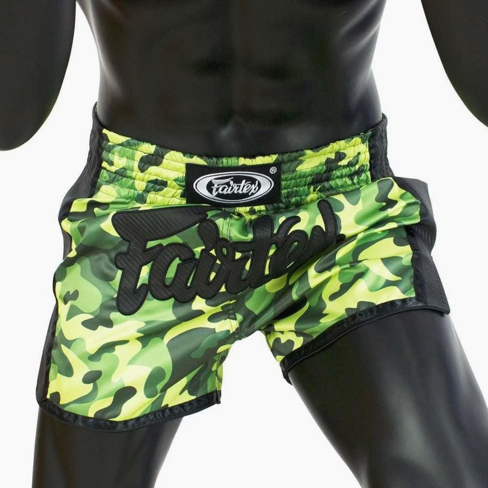 Calções de Kickboxing-Thai Fairtex BS1710 Camuflado Verde - Image 3