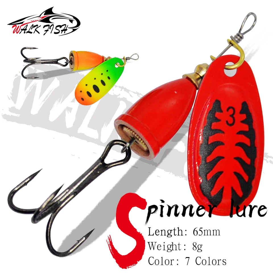 Amostra WALK FISH Colher Spinner Metal 6,5 cm 8 g para Truta, Achigã e Lúcio - Image 2