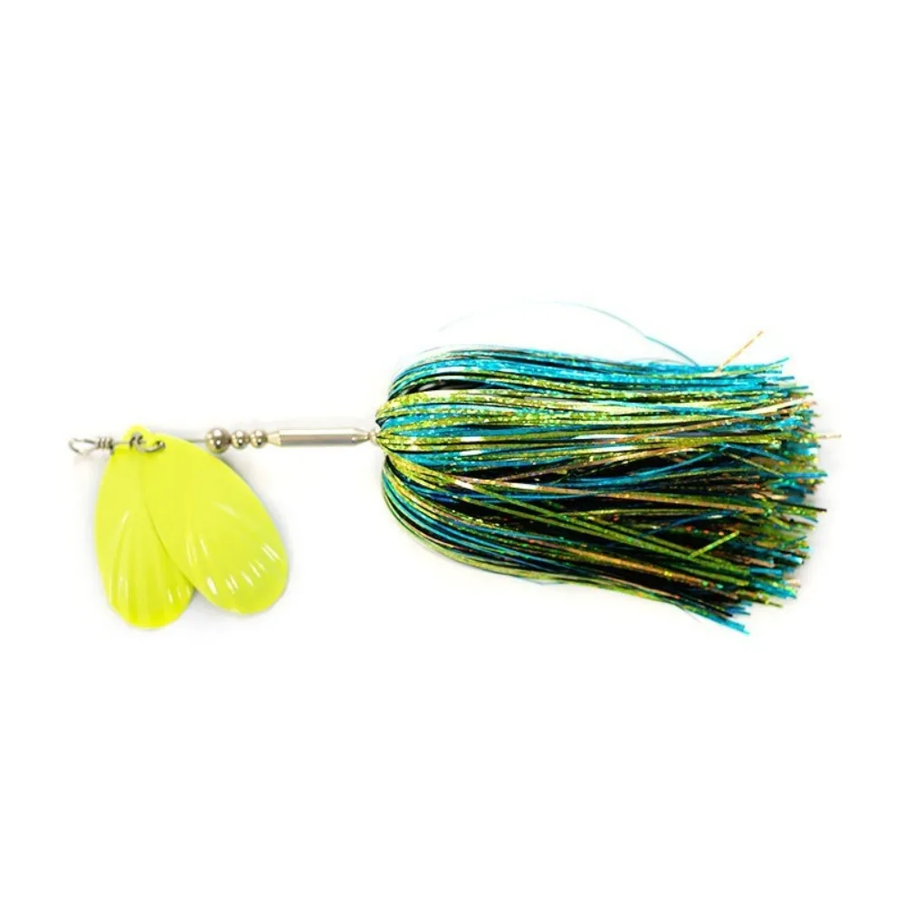 Amostra Bucktail Spinner 22cm 45g Dupla Colher para Lúcio e Siluro - Image 8