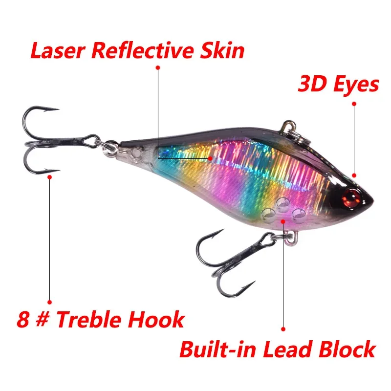 Amostra Crankbait VIB WDAIREN 6cm 13.5g Afundamento Lento - Image 5
