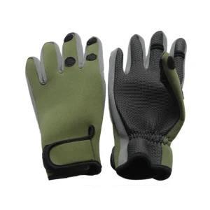 Luvas de Pesca Antiderrapantes Inverno 3 Dedos Corta-Vento