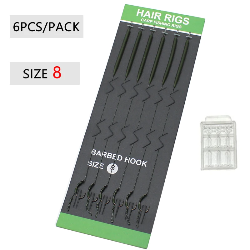 Conjunto de Montagens Hair Rig com Anzol Boilie (6 unidades) - Image 7