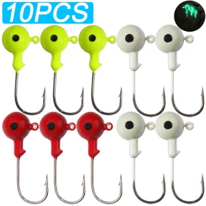Conjunto 10 Cabeçotes Jig GOBAIT – 3.5g a 18g