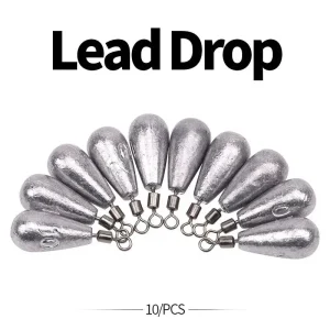 Chumbos Gota Lead Drop com Destorcedor 10g (10 Unidades)