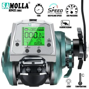 Carreto de Casting SAMOLLA Electrónico USB com Ecrã Temperatura/Pressão