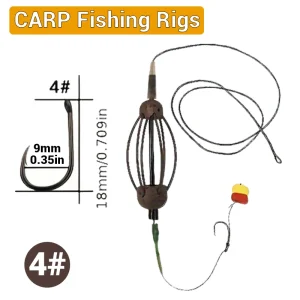 Montagem Feeder para Carpa com Hair Rig e Milho Artificial