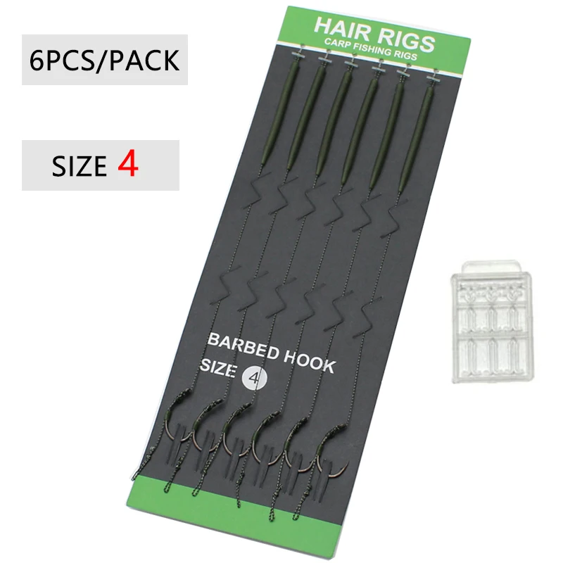 Conjunto de Montagens Hair Rig com Anzol Boilie (6 unidades) - Image 9