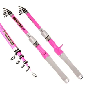 Cana Telescópica Ultraligeira Spinning e Casting – 1,5m a 2,4m