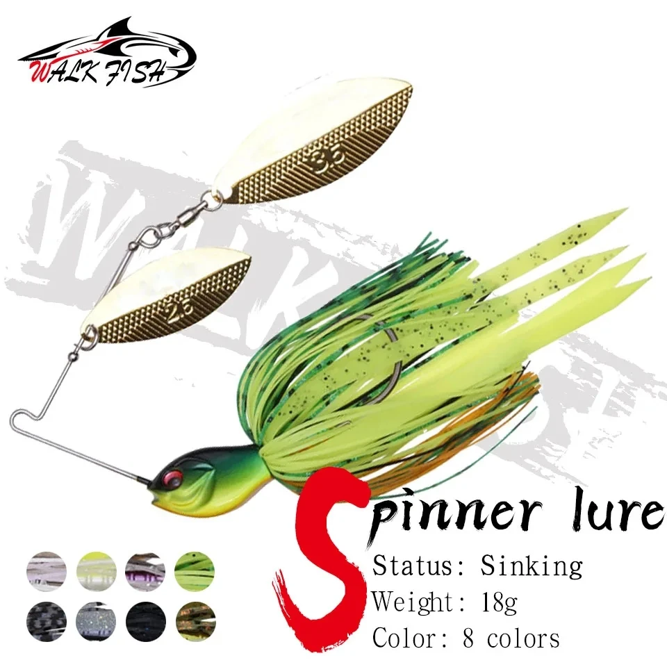 Amostra Spinnerbait 18g WALK FISH com Lâmina Metálica - Image 2