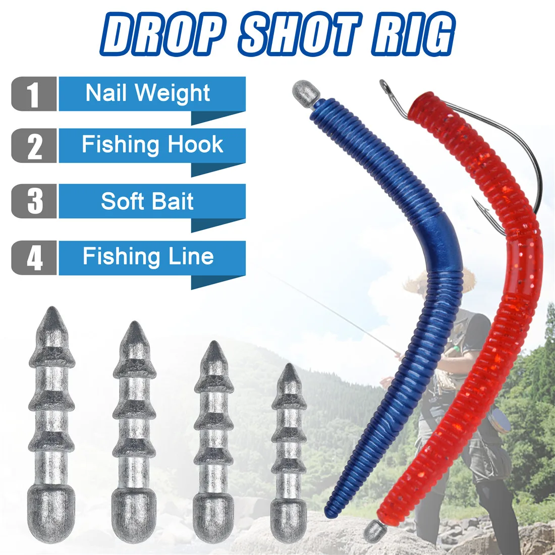 Conjunto 20 Pesos de Inserção JSHANMEI para Neko Rig e Wacky Rig - Image 4