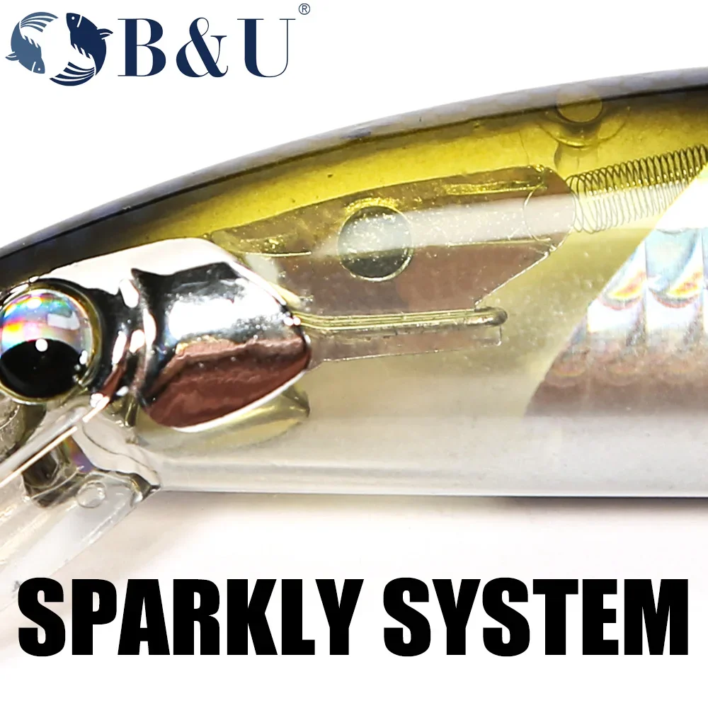 Minnow Heavy Sinking Flash Blade B&U 120mm 36,7g para Predadores de Mar - Image 7