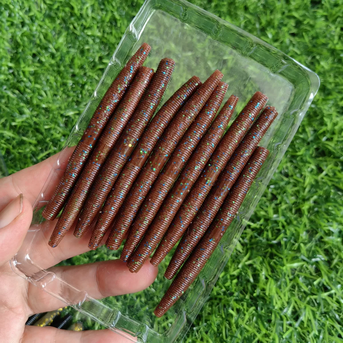 Amostras Softbait Criatura Minhoca (Senko) SWOLFY 40 Unidades 80mm/3g e 105mm/5.5g - Image 3