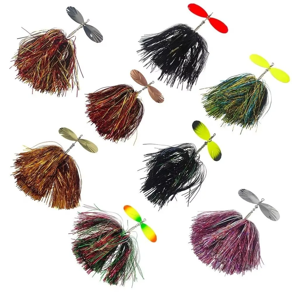 Amostra Bucktail Spinner 22cm 45g Dupla Colher para Lúcio e Siluro - Image 2