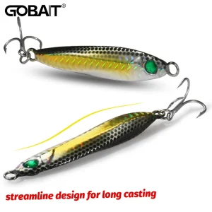 Jig Metálico Casting Jig GOBAIT 20g 30g 40g para Shore Jigging e Predadores