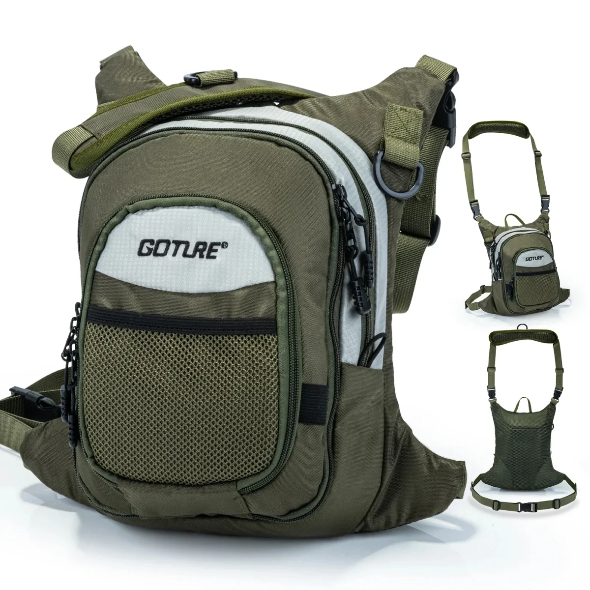 Bolsa de Peito Goture para Pesca à Mosca e Spinning Ligeiro