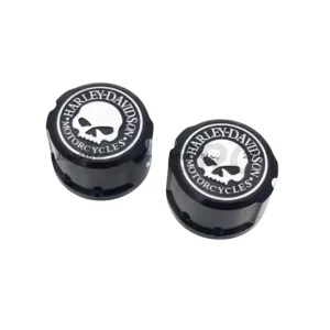 Tampons protections Skull axe de roue avant HD Sportster