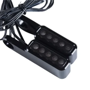 Clignotants Moto Guidon Aluminium Noir Homologué