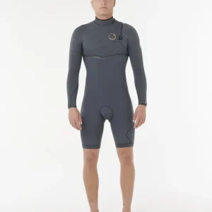 Short John Rip Curl Manga Longa E-Bomb 2/2mm Zip Free