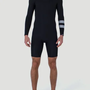 Short John Hurley ML Advantage Plus 2/2mm Springsuit Preto/Cinza