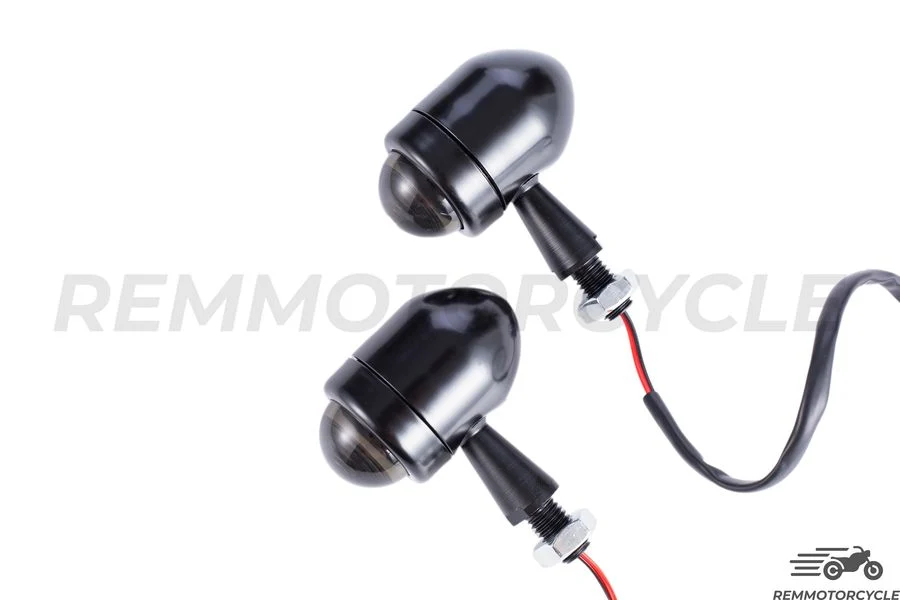 Lot de 4 Clignotants Led Noir Lentille Noir - Image 3