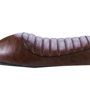 Selle Racing Marron + Boucle plate longue + LED