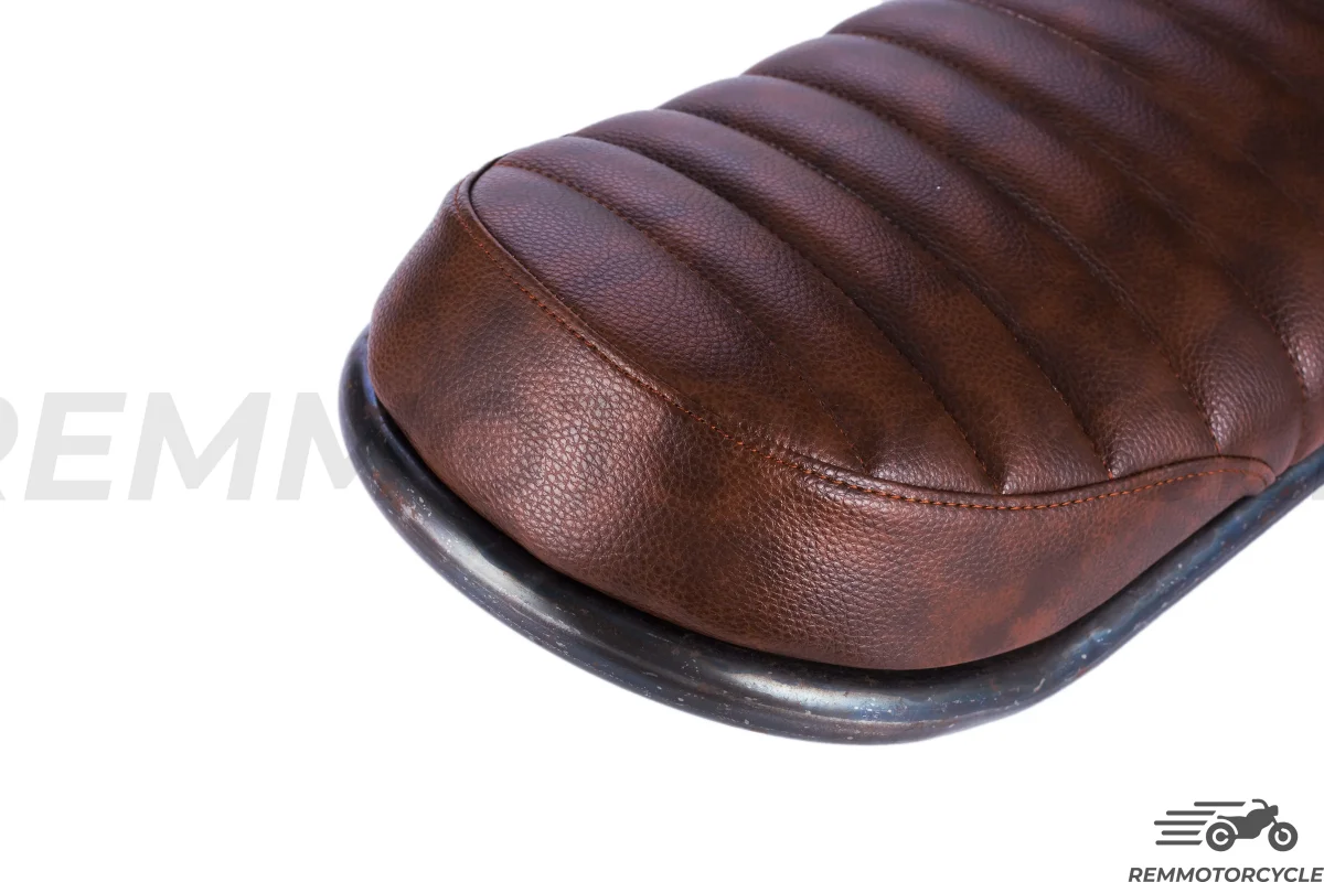Selle Marron type 2 relevée fond en métal 50 ou 60 cm avec Boucle Avec ou Sans LED - Image 5