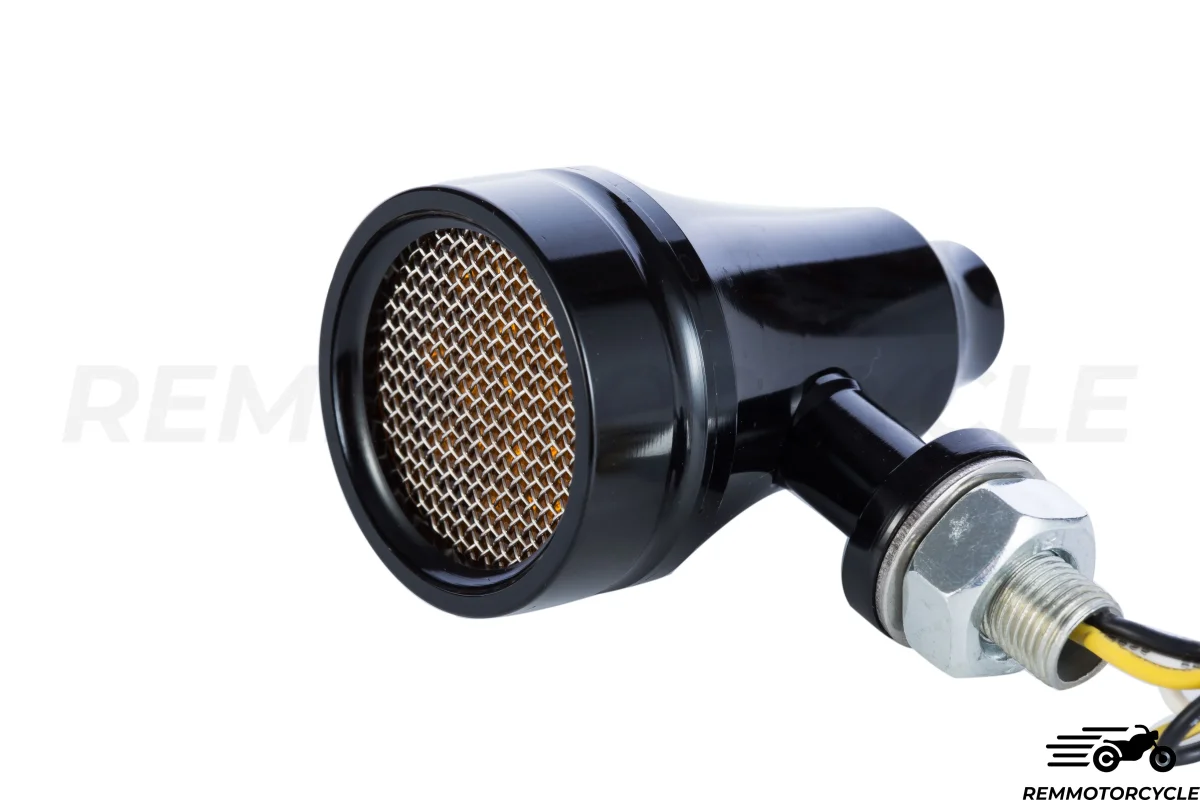 Paire de Clignotants Grille CNC Noir - Image 4