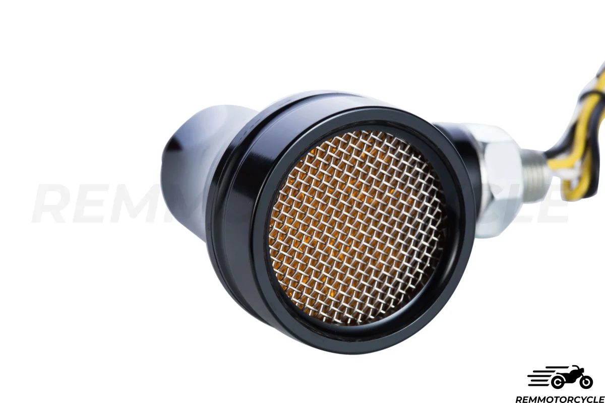 Paire de Clignotants Grille CNC Noir - Image 5