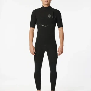 Long John Rip Curl E-Bomb E7 Zip Free Black Manga Curta