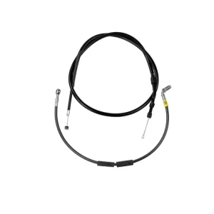 Kit HEL Noir – Durite de frein + câble d’embrayage rallongé pour guidon rétro