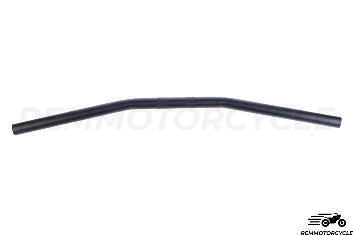 Guidon Universel 22mm Chrome ou Noir, Droit ou Courbé